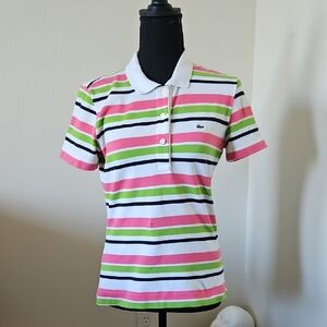 Lacoste Multicolor Striped Polo Shirt